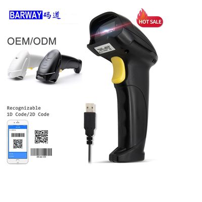 바웨이 레이저 CCD CMO 스캔 유선 독자는 포켓용 1D 2D QR 바코드 스캐너 BW-360H를 끈으로 묶었습니다